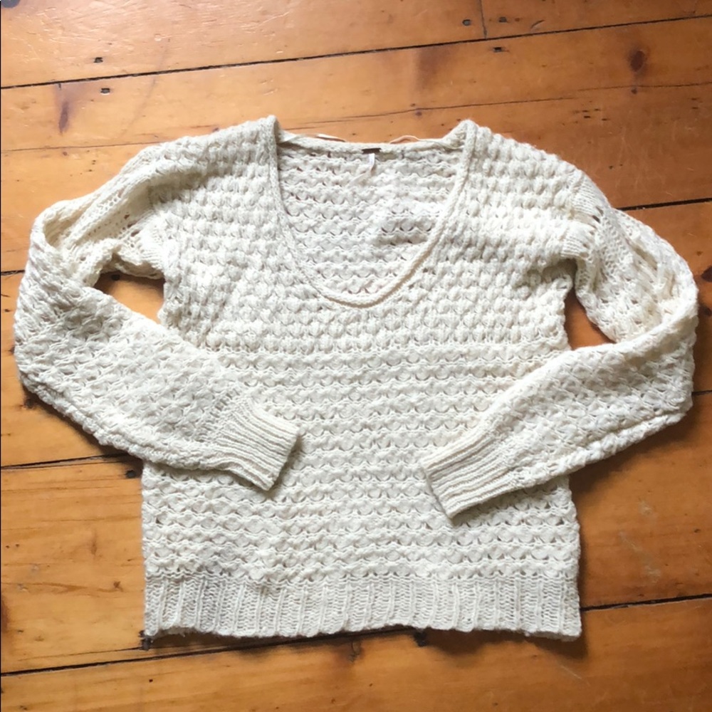 Free People chunky knit sweater